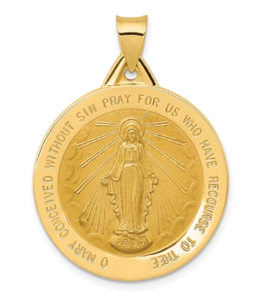 18K Gold Miraculous Medal